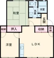 フレグランス粟津Aの間取り画像