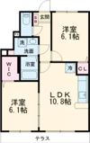 メゾンタカモトⅢ番館の間取り画像