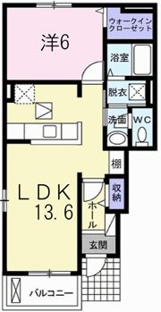 ラボールⅠの間取り画像