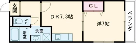 フロイデ二番館の間取り画像