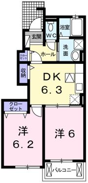 カトレーヴⅦの間取り画像