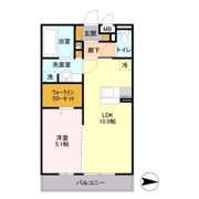 ディアコート鹿放ヶ丘の間取り画像