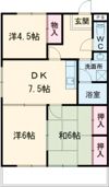 きくやハイツIの間取り画像