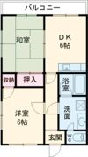 ベルメゾンKの間取り画像