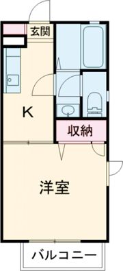 ディアス新野辺の間取り画像