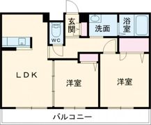 シャーメゾン粟津の間取り画像