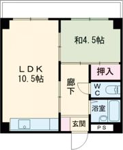 アパートメント高砂の間取り画像