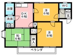 コーポルークワットの間取り画像