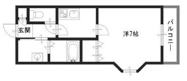ネオクオーツ幸 弐番館の間取り画像