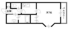 ネオクオーツ幸 弐番館の間取り画像