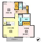 フォレストメゾン深芝の間取り画像