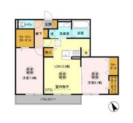 サンク・レーブ Aの間取り画像