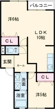 パストラル蒲田Aの間取り画像