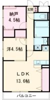 MISTRAL三左衛門Iの間取り画像