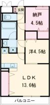 MISTRAL三左衛門Iの間取り画像