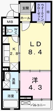 フラッツ・アイⅢの間取り画像