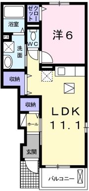 ホワイトローズの間取り画像