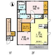 Villa正門通 B棟の間取り画像
