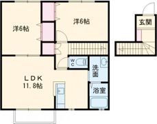 プランドール中津の間取り画像