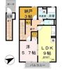 ヴァルト B棟の間取り画像