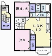 ヴァンヴェールAの間取り画像