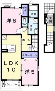 リシェスコリーヌAの間取り画像