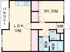 ルークフラット播磨の間取り画像