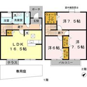 ローズコート今宿の間取り画像