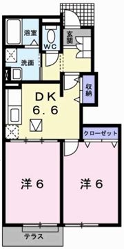 エーデル緑ヶ丘Cの間取り画像