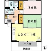 JAハイツ谷川Ⅰ A棟の間取り画像