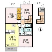 リュミエールm＆y B棟の間取り画像