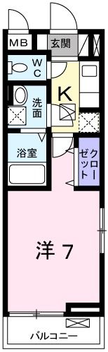 フリーデハクロの間取り画像