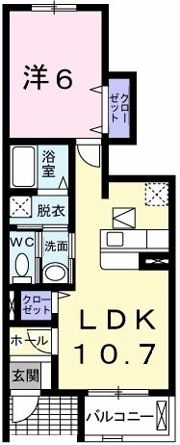 シャングリラ Aの間取り画像