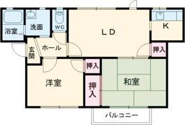 フレグランス今市の間取り画像