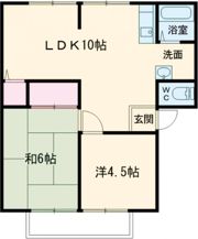 サンライフN粟津の間取り画像