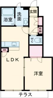 フェリシード桜丘A棟の間取り画像