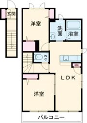 フェリシード桜丘A棟の間取り画像