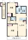 フェリシード桜丘A棟の間取り画像
