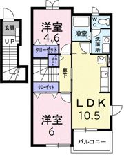 クレストール カーサの間取り画像
