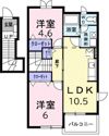 クレストール カーサの間取り画像
