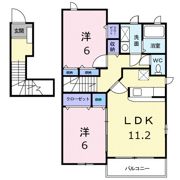 サンルート堂山Aの間取り画像
