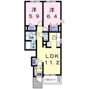 アリストガーデンⅠの間取り画像