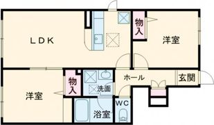 シャーメゾン明里の間取り画像