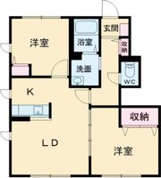 パルテール・加古川Bの間取り画像