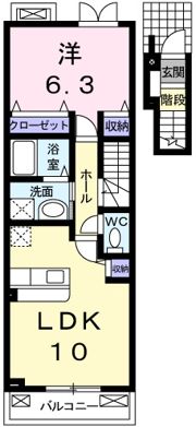 イーストブルーの間取り画像