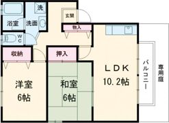 パルティール鶴林の間取り画像