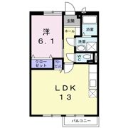 オークヒルズ Bの間取り画像