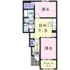 アンソレイユBの間取り画像