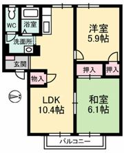 フレグランス飯山 C棟の間取り画像