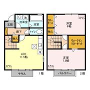ロイヤルパレス C・Dの間取り画像